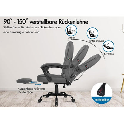 Ergonomischer Bürostuhl mit Massage und