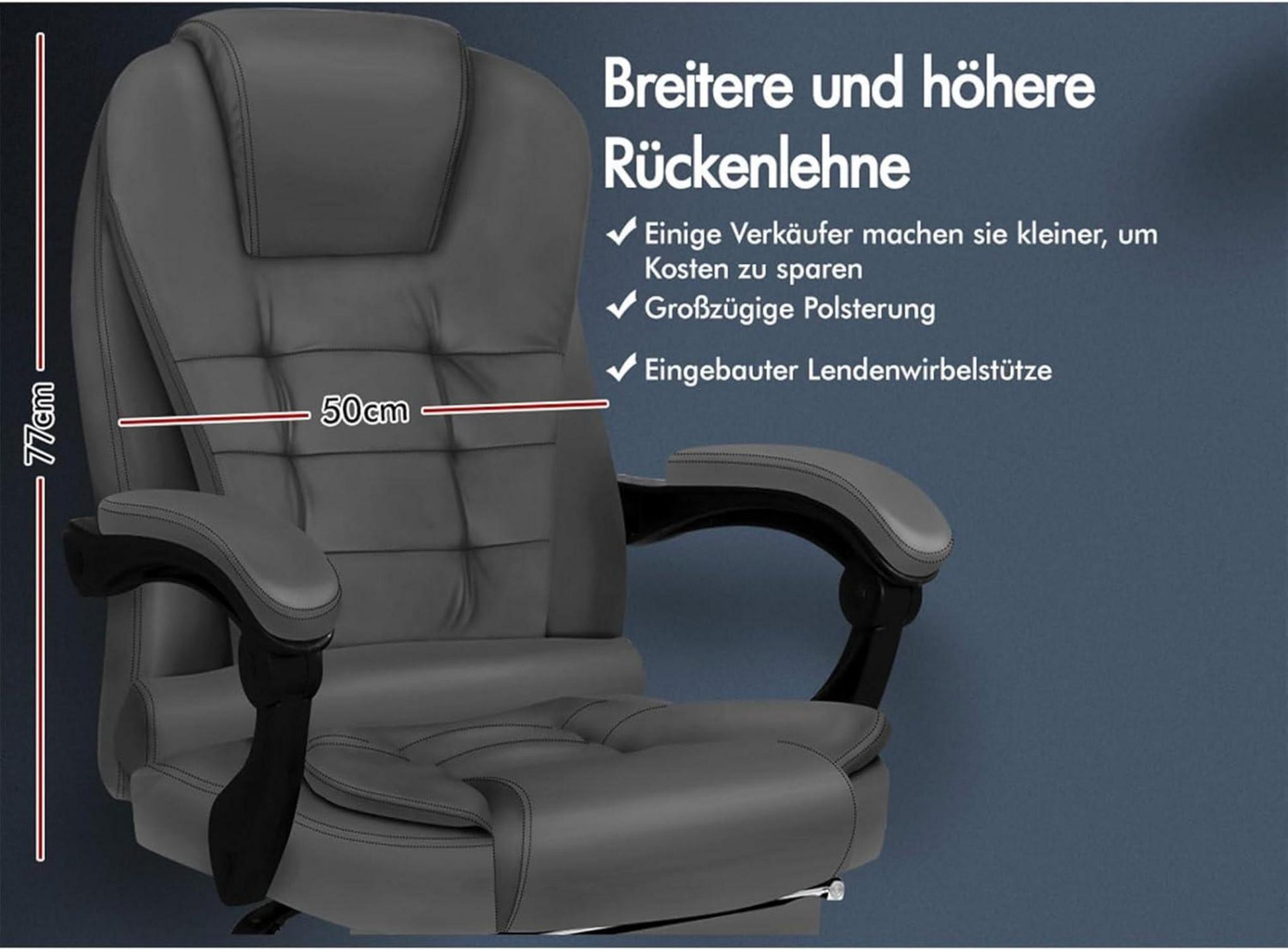 Ergonomischer Bürostuhl mit Massage und