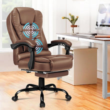 Ergonomischer Bürostuhl mit Massage-Fußstütze 150° Neigung