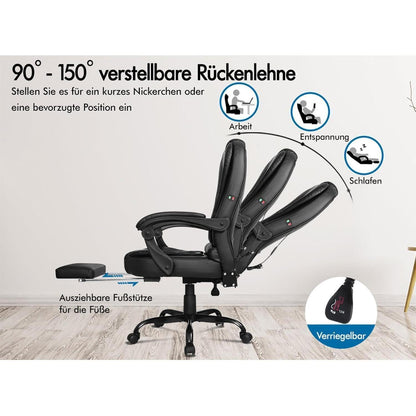 Ergonomischer Bürostuhl mit Massage und