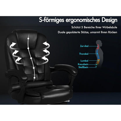 Ergonomischer Bürostuhl mit Massage und