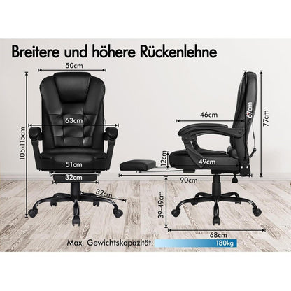 Ergonomischer Bürostuhl mit Massage und