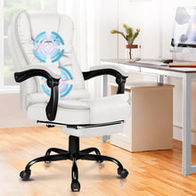 Ergonomischer Bürostuhl mit Massagefunktion und Fußstütze