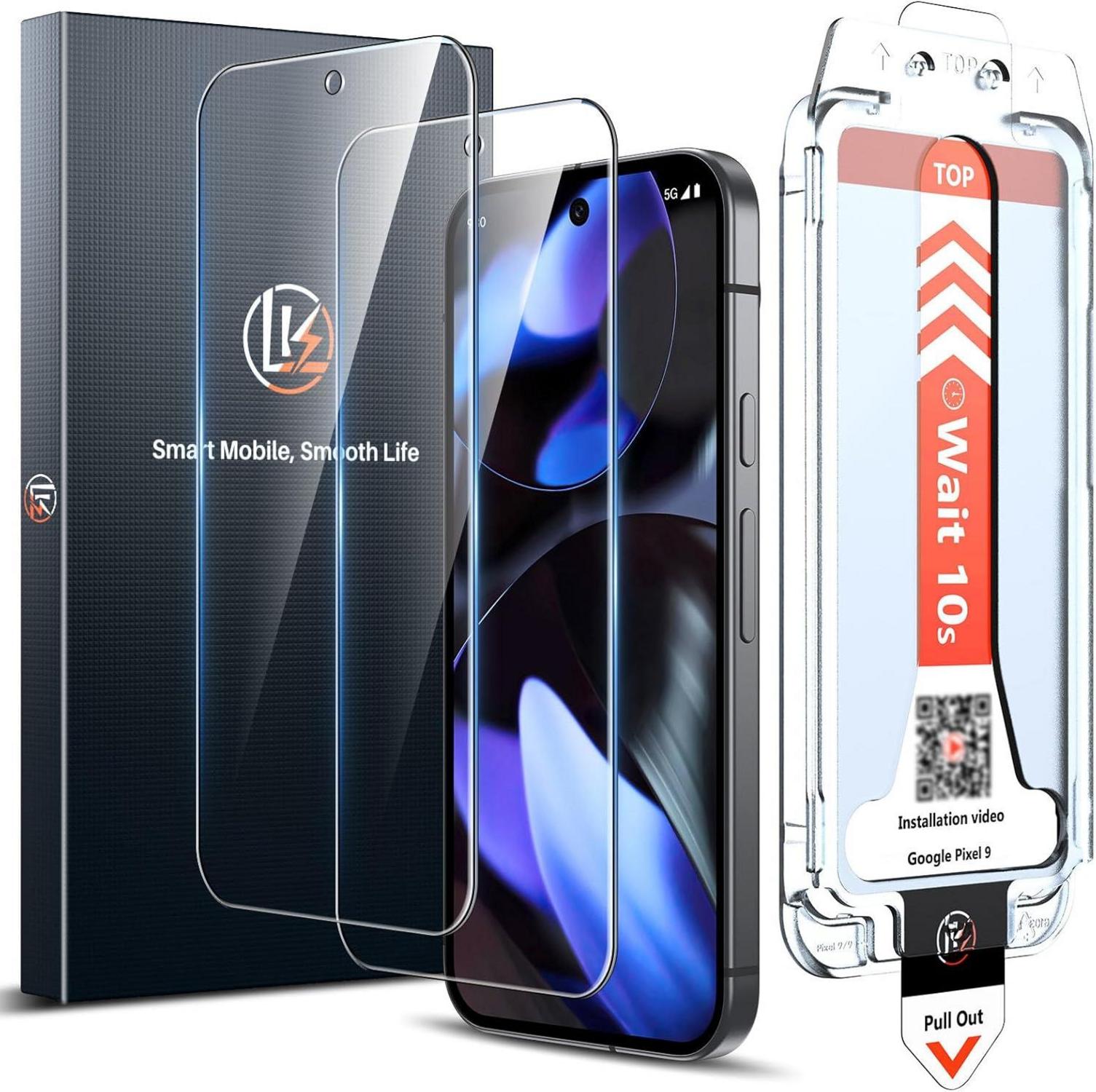 Panzer Schutzfolie Google Pixel 9 2er Pack 3D Vollständige Abdeckung