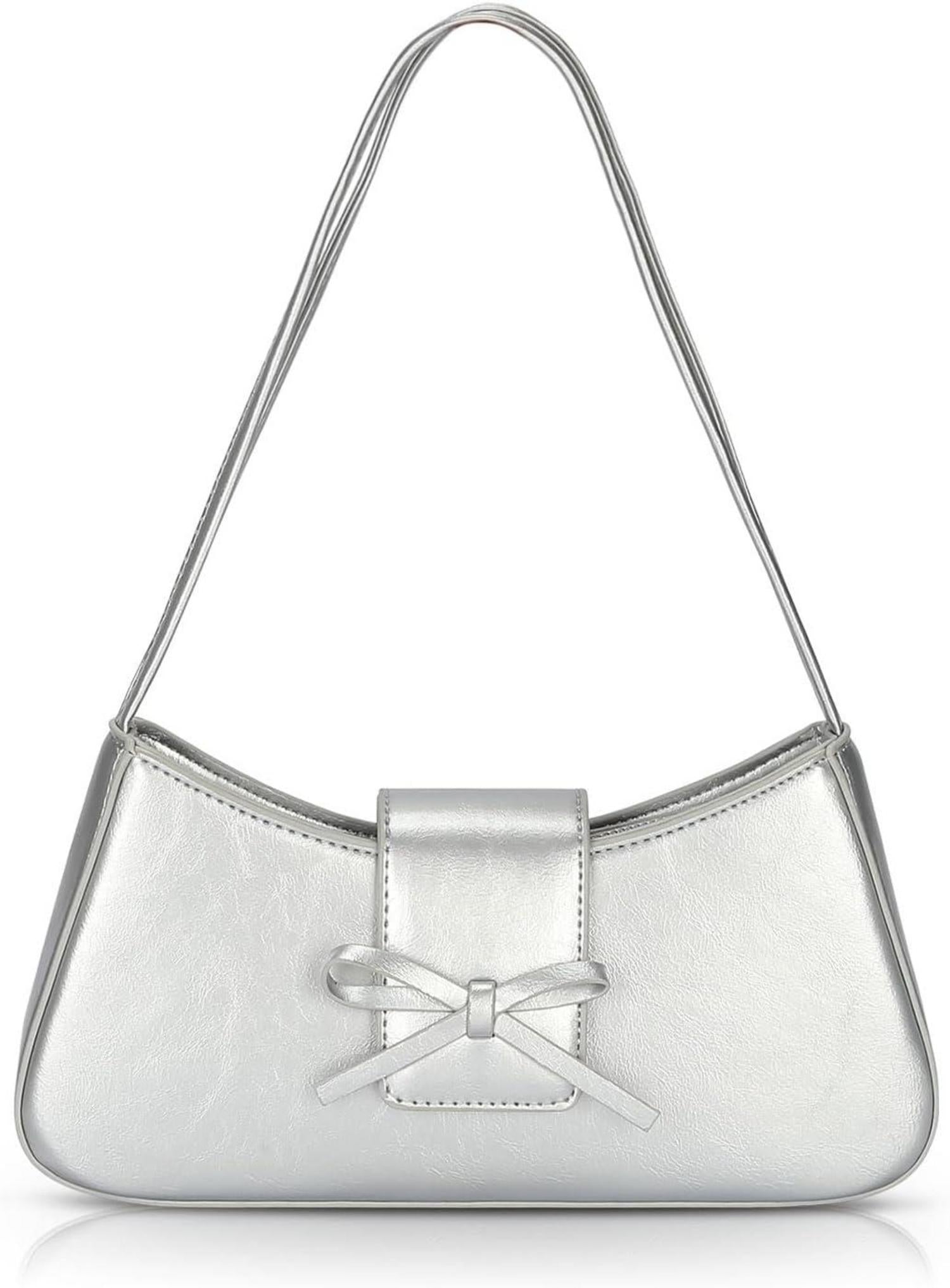 Kleine Schwarz Handtasche Damen PU Leder Umhängetasche