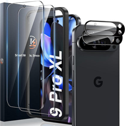 Panzer Schutzglas 2+2 für Google Pixel 9 Pro XL, 9H, HD, kratzfest