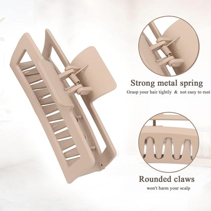 Extra große Haarklammer Set 13cm, 8 Stück, Damen Haarspangen große Klammer