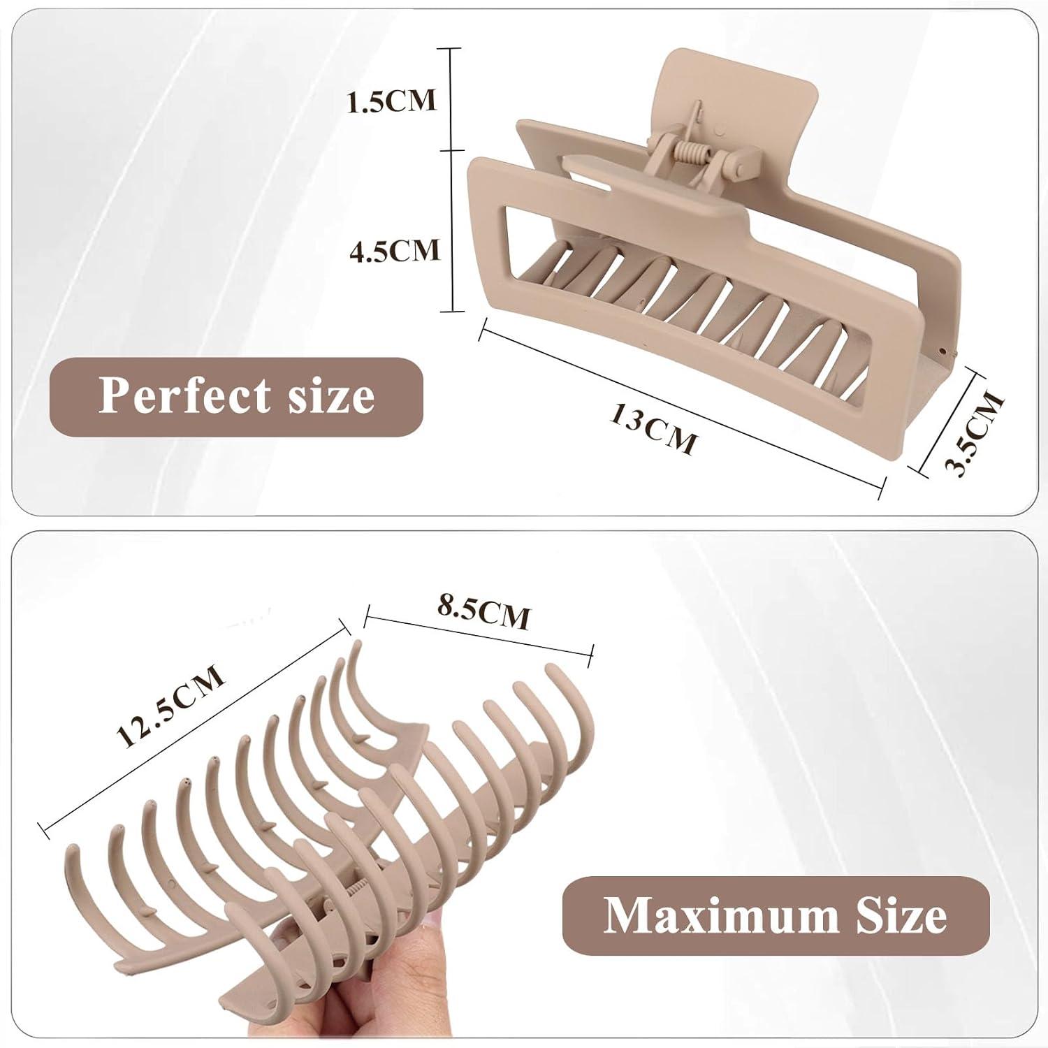 Haarklammer Große 13cm 8 Stück Damen Boxset Dickes Haar Rutschfester Claw Clip