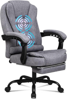 Ergonomischer Bürostuhl mit Lordosenstütze und Massagefunktion