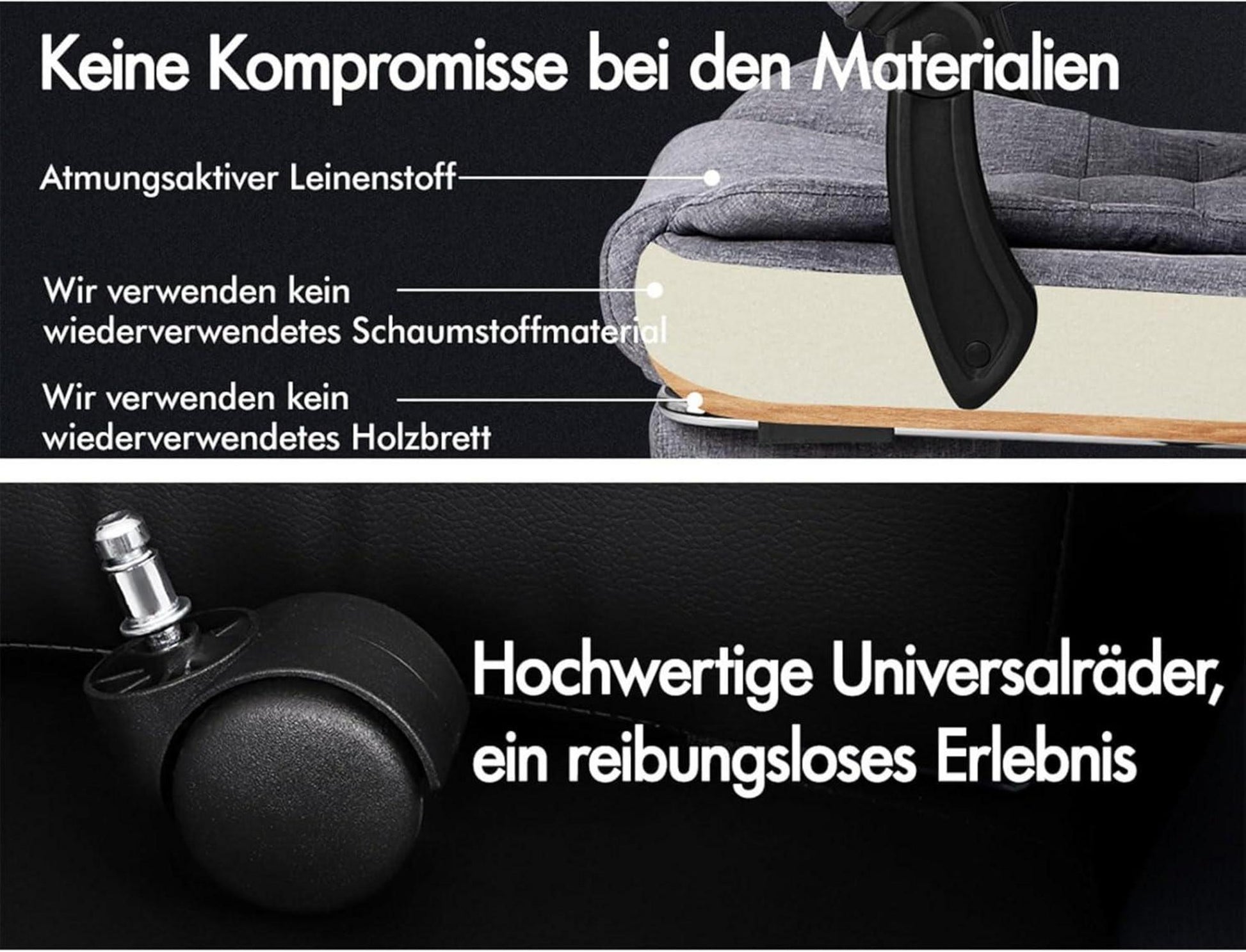 ALFORDSON Bürostuhl Hochlehner Gaming-Drehstuhl Massagefunktion