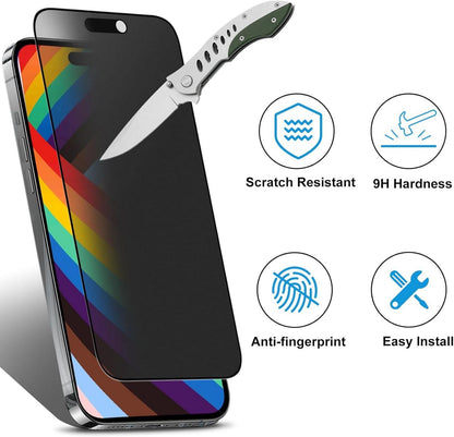 iPhone 16 Pro Max Sichtschutzfolie 9H Matt, Privacy Display