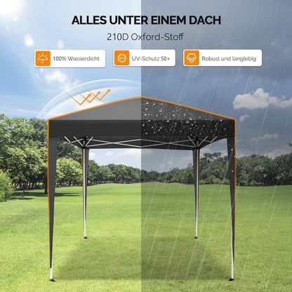 Faltpavillon 2x2m – Wasserdicht & Höhenverstellbar mit Zubehör