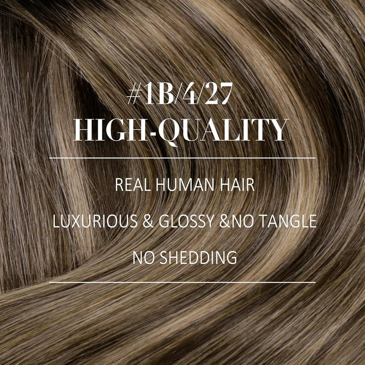 Clip-in Echthaar Extensions Balayage Schwarz Braun Blond 45cm