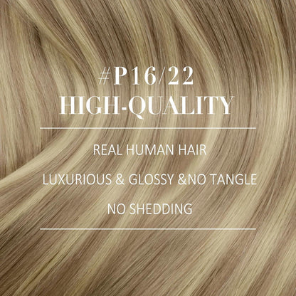 Clip-in Echthaar Extensions Blond 45cm – Volumenspendend & Stylingfähig