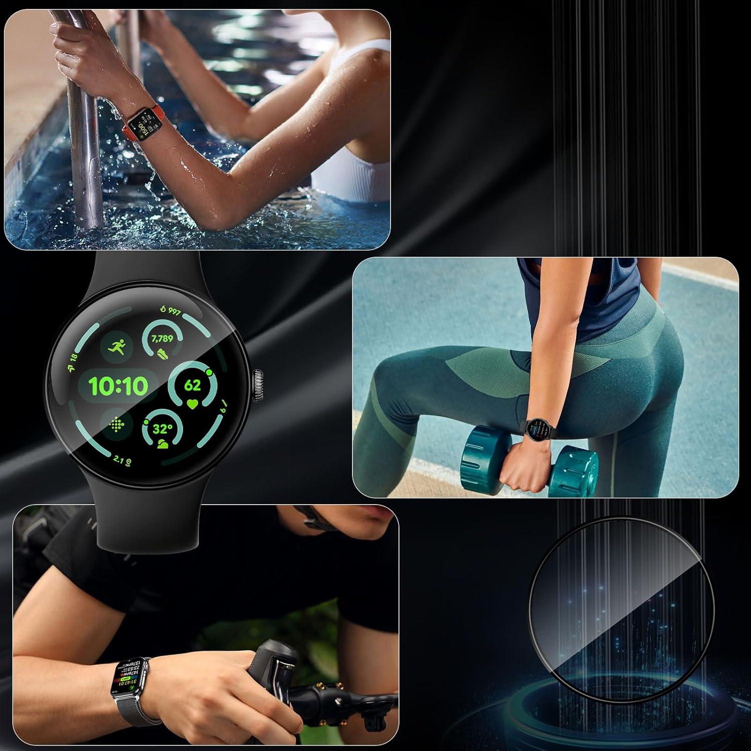 3er Pack Schutzfolie für Google Pixel Watch 3 XL 45MM