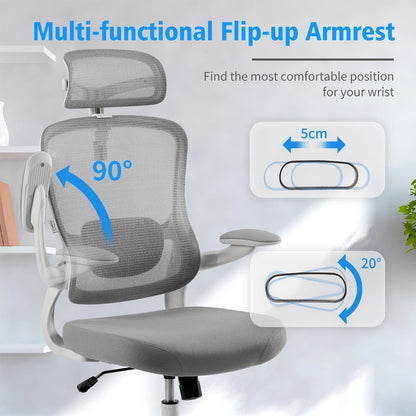 Ergonomischer Bürostuhl Verstellbar mit Netzrückenlehne