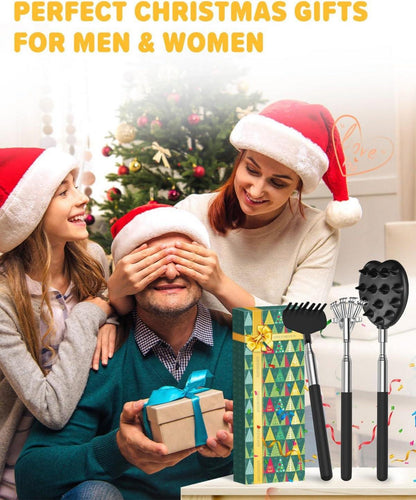 Ausziehbarer Rückenkratzer Teleskop Mann Geschenk Weihnachten 3er Set