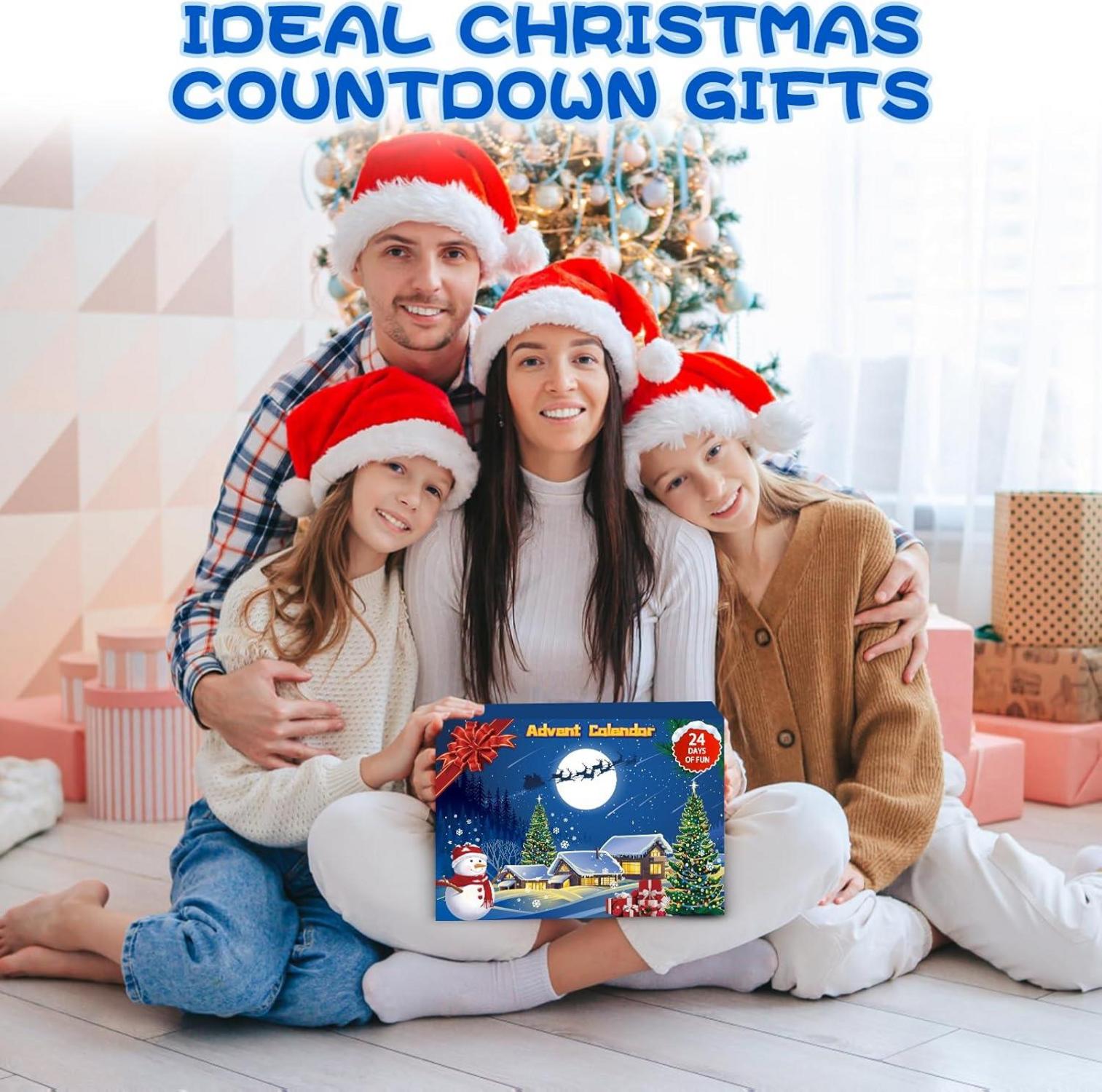 Adventskalender 2024 Rätsel für Erwachsene Weihnachten Countdown-Kalender 24 Tage