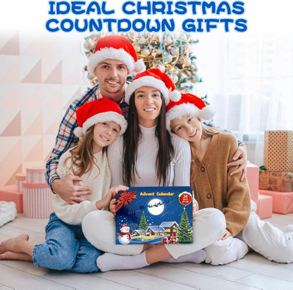 Adventskalender 2024 Rätsel für Erwachsene Weihnachten Countdown-Kalender 24 Tage