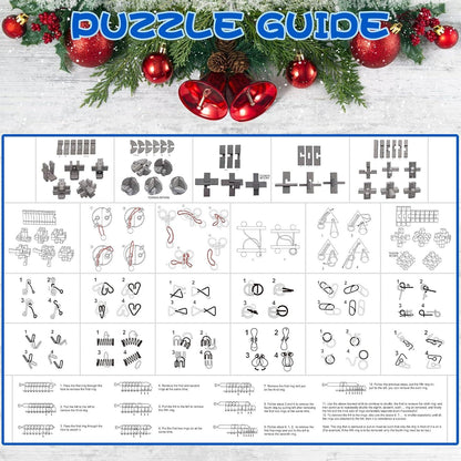 Adventskalender Rätsel 2024 Weihnachten Metall Holz Puzzles