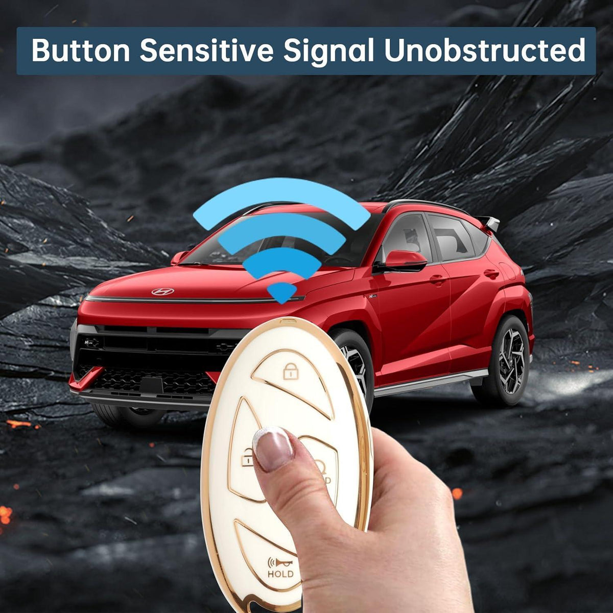 TPU Schlüsselhülle für Hyundai Tucson 2025/2026 & Kona/Ioniq 6/Santa Fe