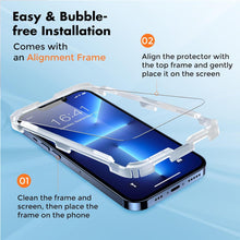 Panzer Schutzglas iPhone 13/14 Pro [2 Stück], 9H
