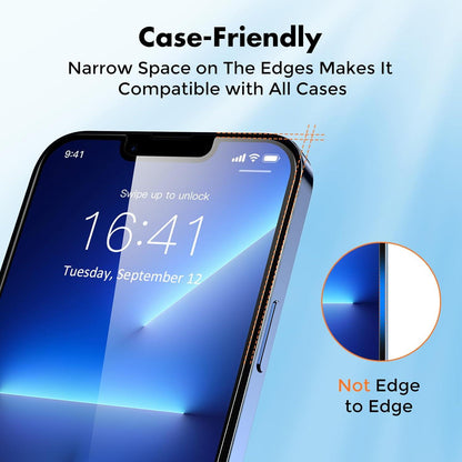 Displayschutzfolie Panzer Schutz Glas für iPhone 13/14/13 Pro 2 Stück