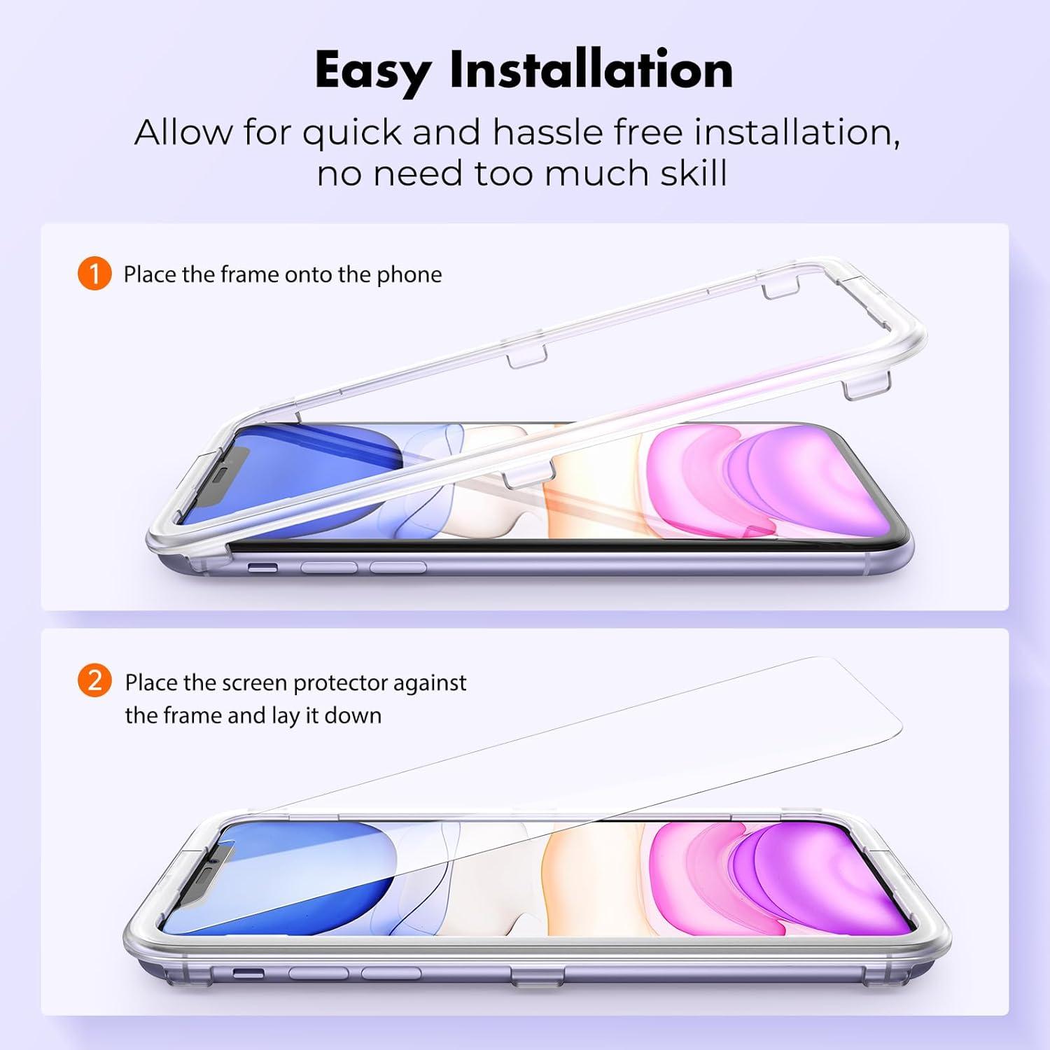 Displayschutzfolie aus gehärtetem Glas für iPhone