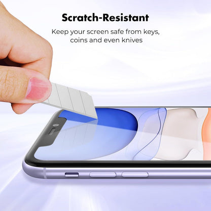 Displayschutzfolie aus gehärtetem Glas für iPhone 11/XR [2er-Pack] 9H Härte Klar