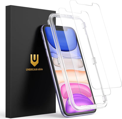 Displayschutzfolie aus gehärtetem Glas für iPhone 11/XR [2er-Pack] 9H Härte Klar