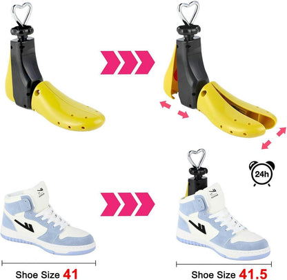Schuhspanner für Damen Herren Gelb Schuhdehner Stiefel
