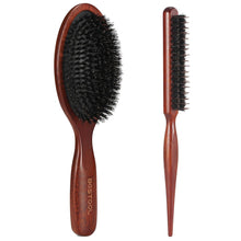 Wildschweinborsten Haarbürste für Damen, Herren, Kinder - Sleek Bun