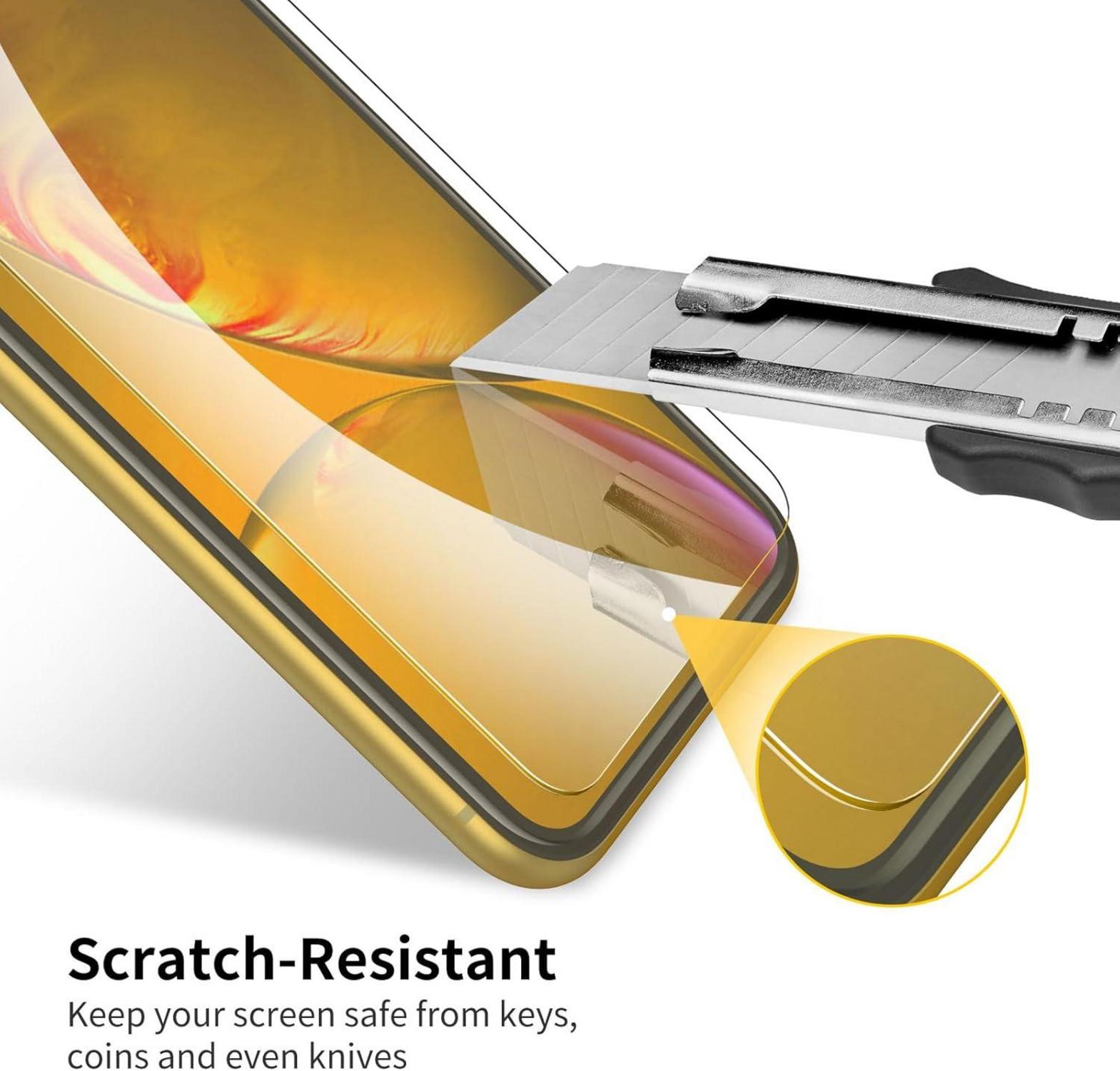 Panzer Schutz Glas iPhone XR iPhone 11 Displayschutzfolie 2 Stück