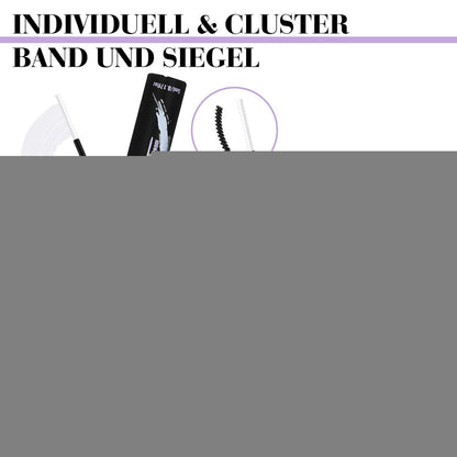 Wimpern-Set 280pcs Cluster Wispy D-Curl für Volumen-Look