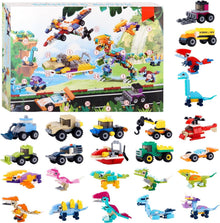 Adventskalender 2024 für Jungen Knobelspiele Dinosaurier Auto Puzzles