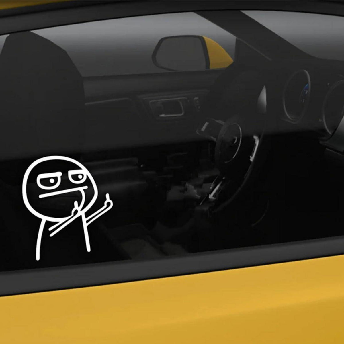 6x Mittelfinger Aufkleber – Auto, Laptop & Wanddeko