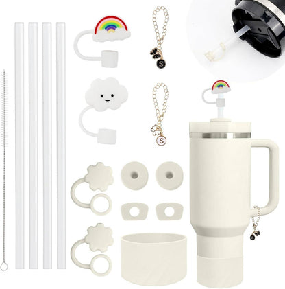 16-teiliges Stanley Cup Zubehör Set mit Silikon Auslaufschutz