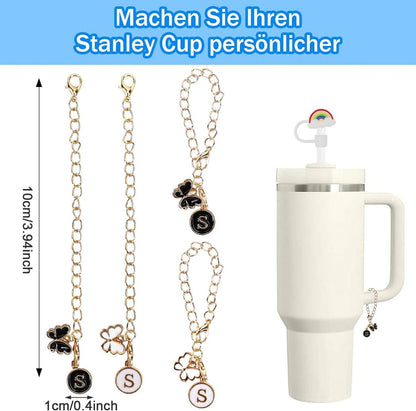 16-teiliges Stanley Cup Zubehör Set für 30 & 40oz Tumbler - Silikon Auslaufschutz, Strohhalm Abdeckung, Hülle, wiederverwendbare Strohhalme