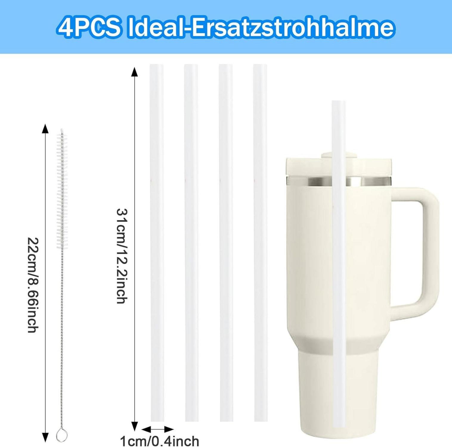 16-teiliges Stanley Cup Zubehörset für 30 & 40oz Tumbler - Silikon Strohhalm