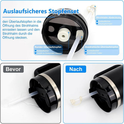 16-teiliges Silikon Cup Zubehör Set für 30&40oz Tumbler - Beige