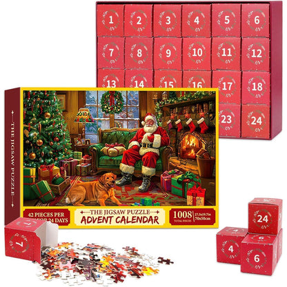 Adventskalender Puzzle 2024 Weihnachten 1008 Teile