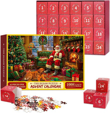 Adventskalender Puzzle 1008 Teile Weihnachts Familie Kinder Countdown