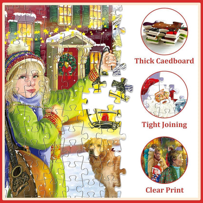 Weihnachts Puzzle Adventskalender 2024: 1008 Teile Familien