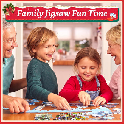 Puzzle Adventskalender 2024: 1008 Teile Weihnachts-Puzzles für
