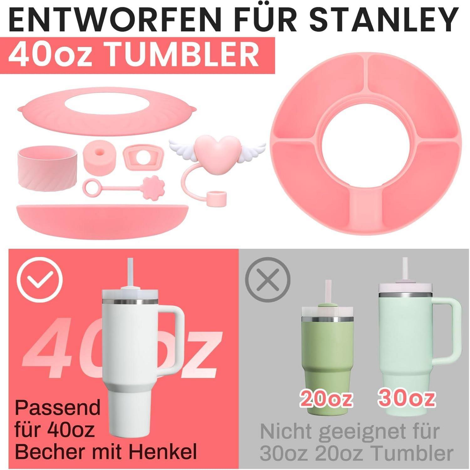 GADITIEK Snackteller für Stanley Cup Zubehör 5-teilig 40oz