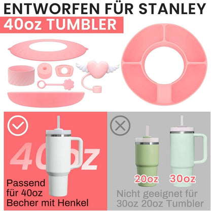 GADITIEK Snackteller für Stanley Cup Zubehör 5-teilig 40oz