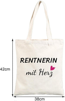 Rentnerin Tasche und Schlüsselanhänger Set - Ruhestand