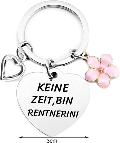Ruhestand Geschenk Rentnerin Tasche und Schlüsselanhänger Set