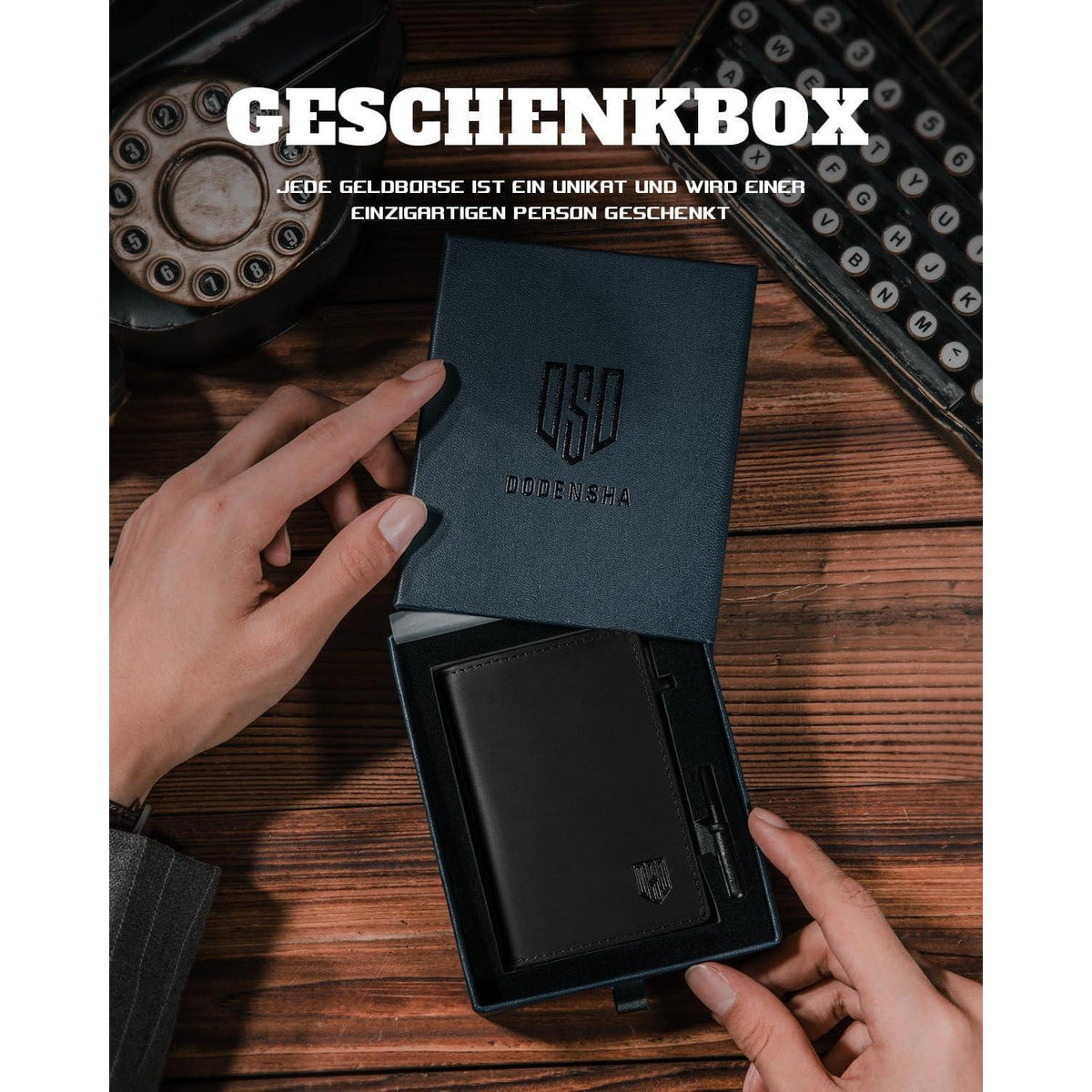Herren Geldbörse mit Magnetverschluss und XL-Münzfach