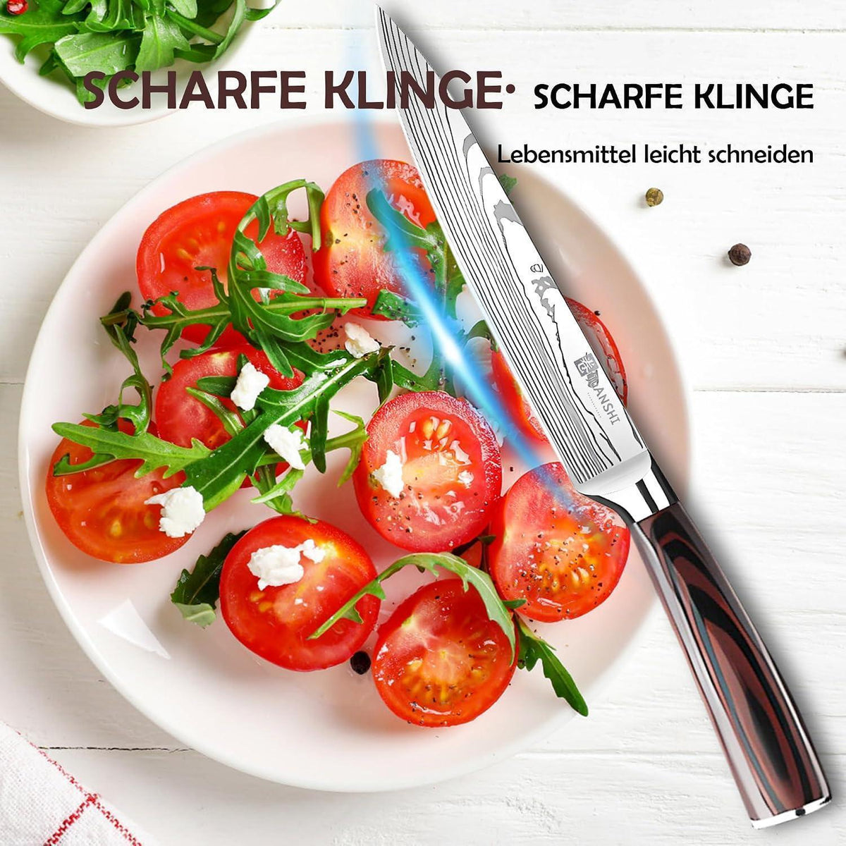 Profi Fleischmesser 20 cm – Scharfes Küchenmesser aus Edelstahl